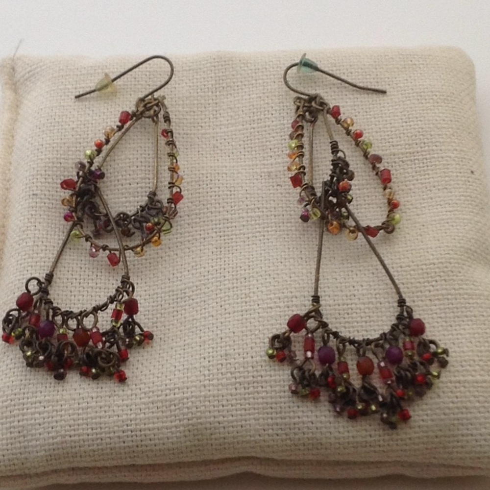 Beautiful vintage unique  ,delicate  work earrings